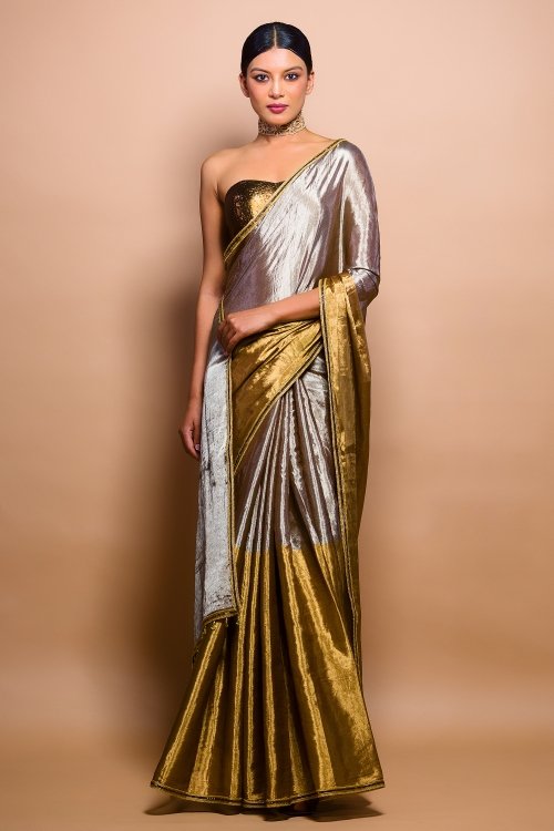 Buy Golden Sarees Online In India At Best Price Offers | Tata CLiQ