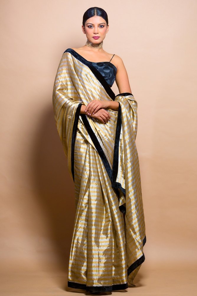 Rani Pink Dual Tone Banarasi Woven Soft Silk Saree – Zari Banaras