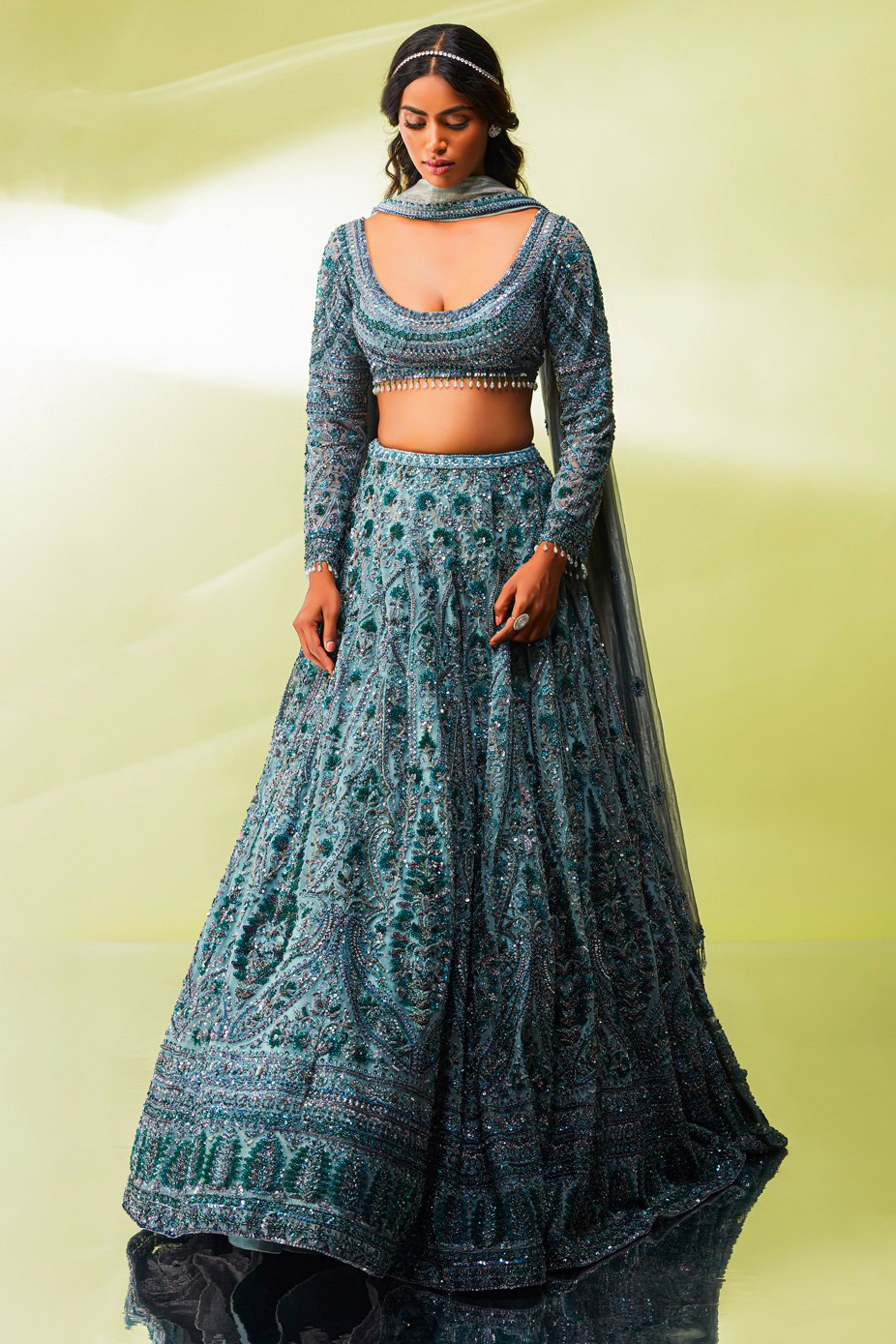 Latest heavy lehenga designs best sale