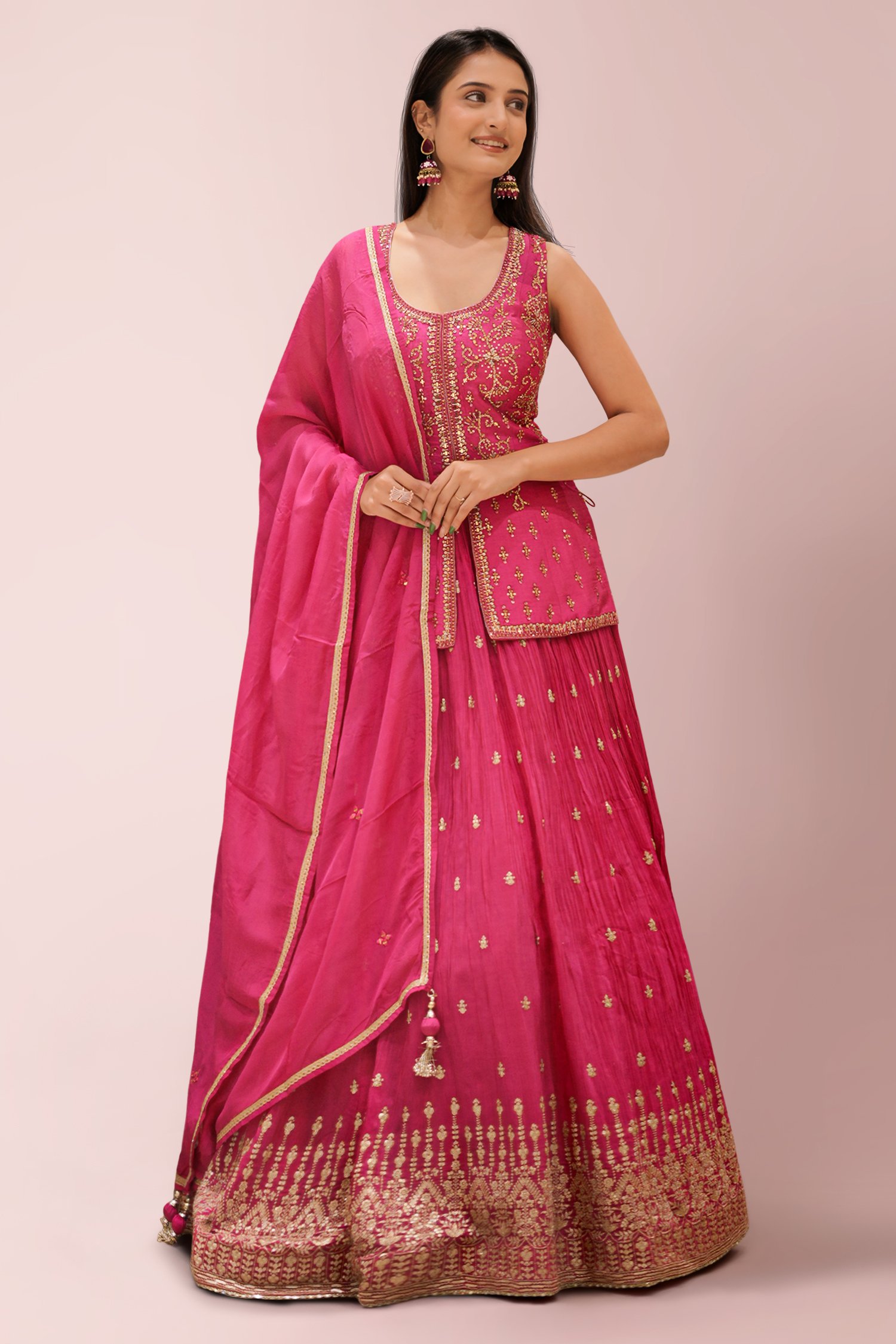 Buy ROKKLIKE Women Rama Semi Stitched Lehenga Choli, Free size Online at  Best Prices in India - JioMart.