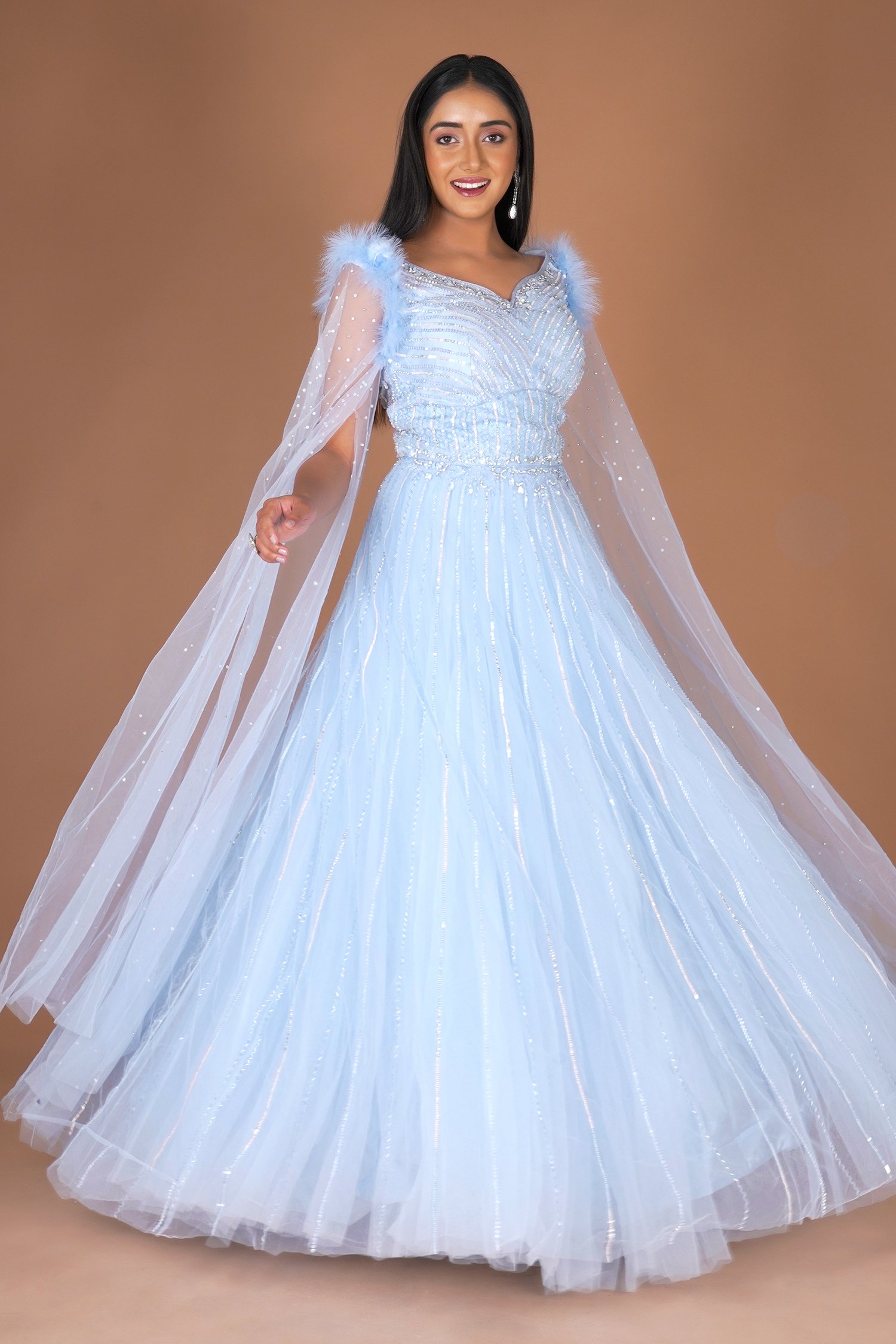 Discover more than 145 pastel blue gown latest