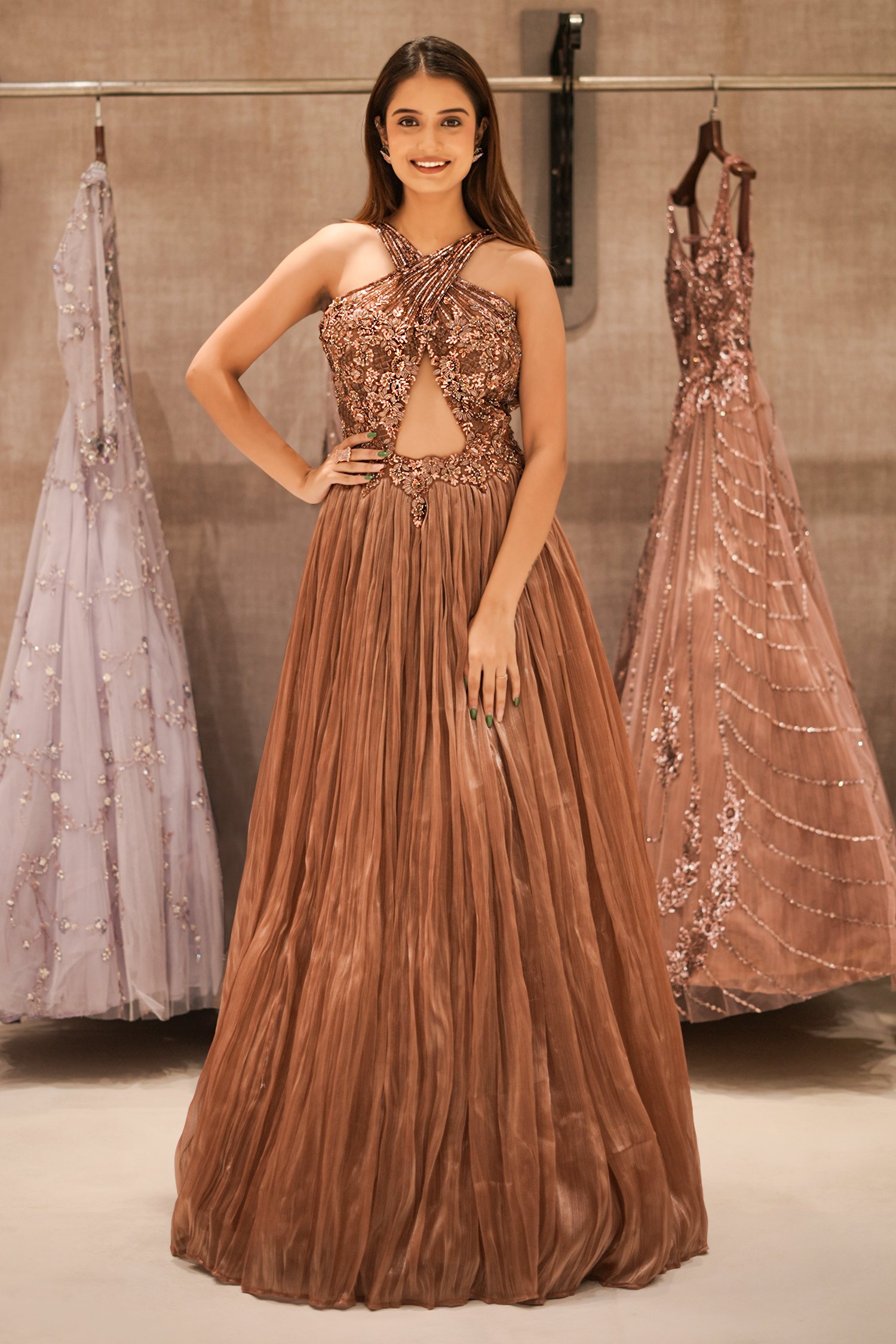 Gold Gowns for Cocktail - Designer Collection with Prices