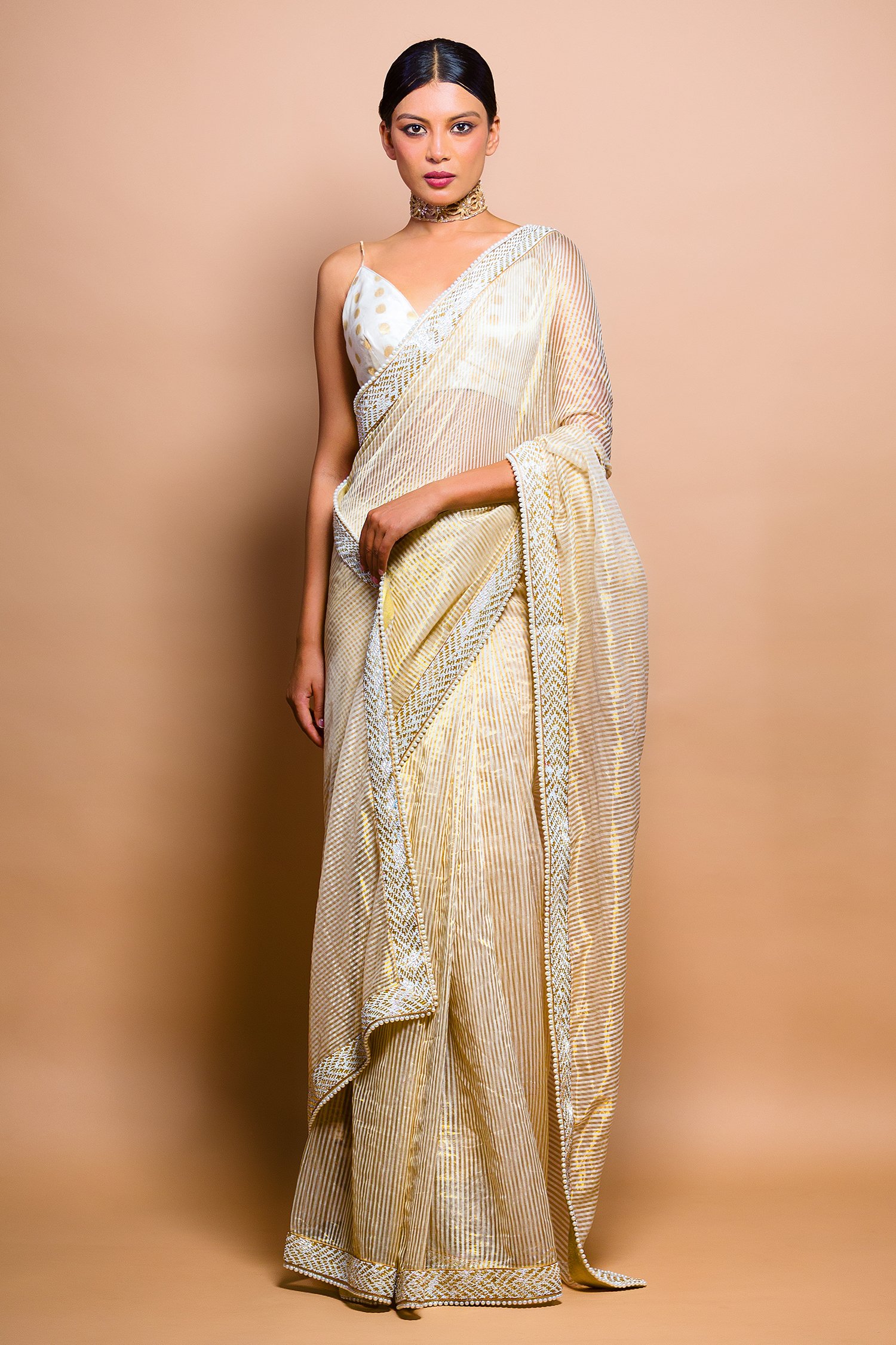 PR Fashion New Yellow Saree With Designer Blouse, Machine wash at Rs 1995  in Surat